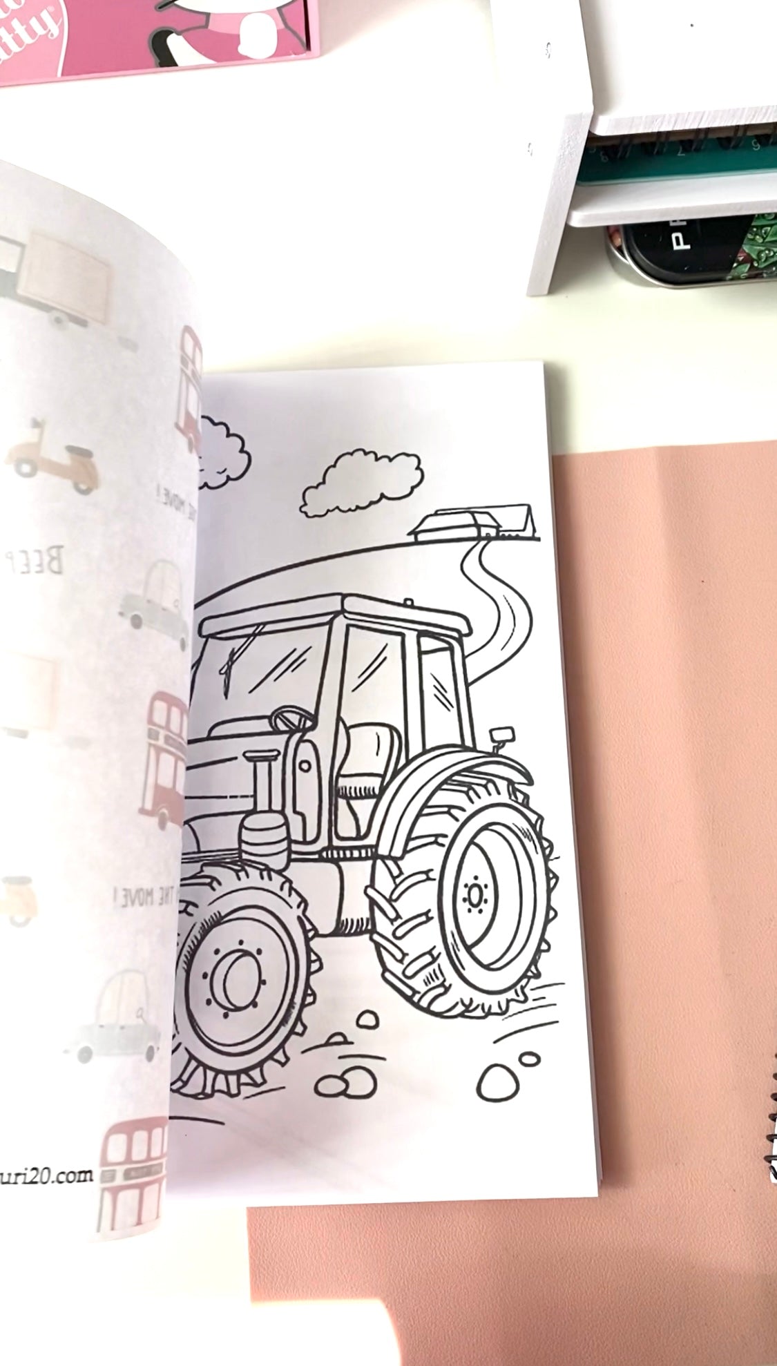 Vehicles coloring book