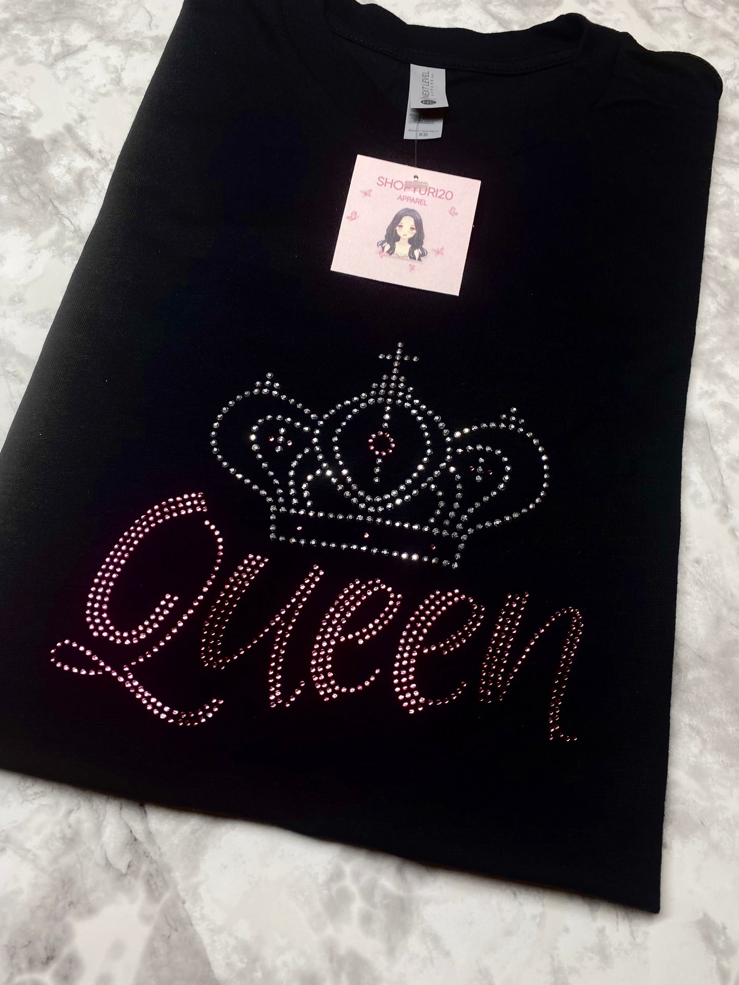 Queen Rhinestone unisex tee