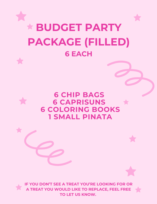 Budget Party Package (Filled)