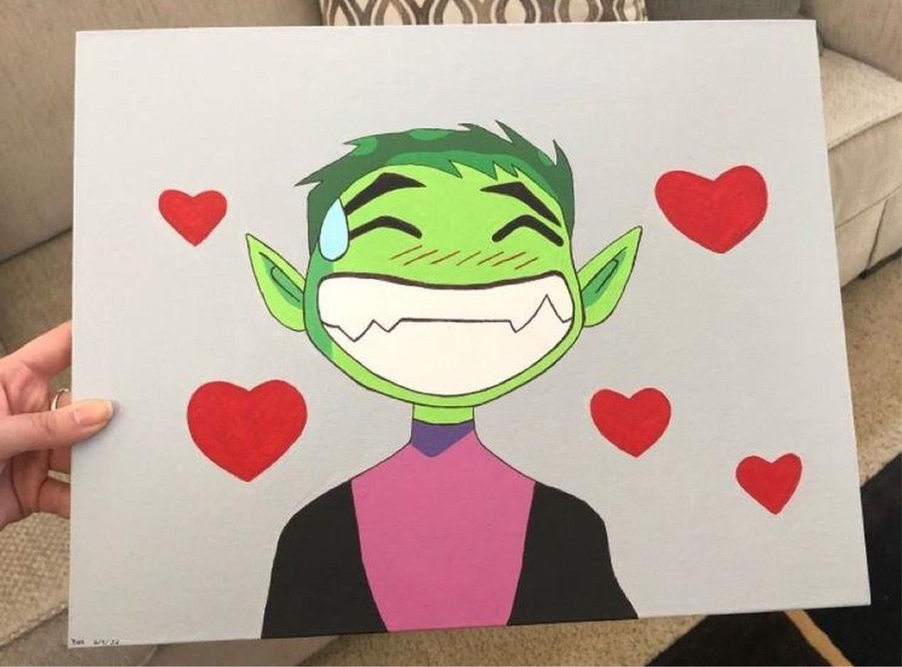 Beast boy painting (Original)